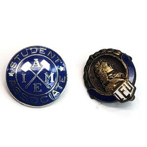 Vintage Pins Ivanhoe School of Mining and LEU Collection c.1942 CT33